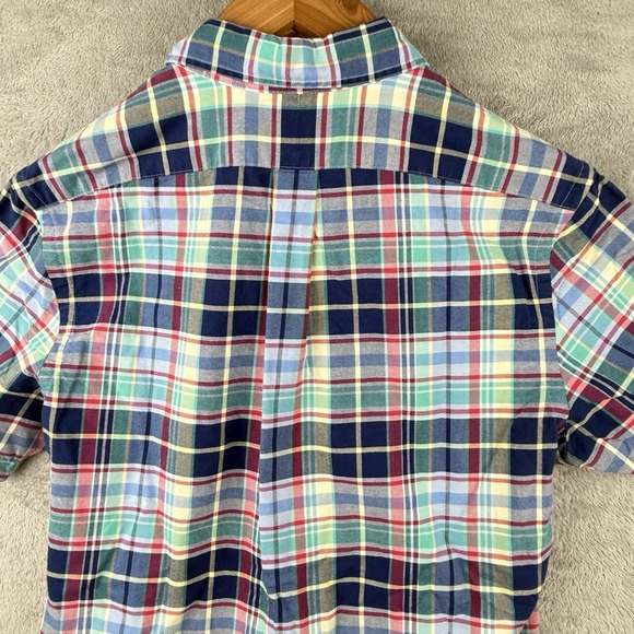 Ralph Lauren S/S Button Down Shirt Mens M Colorful Plaid Easter Wedding Casual - Picture 6 of 11